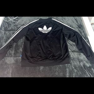 Adidas originals track top with logo at the back